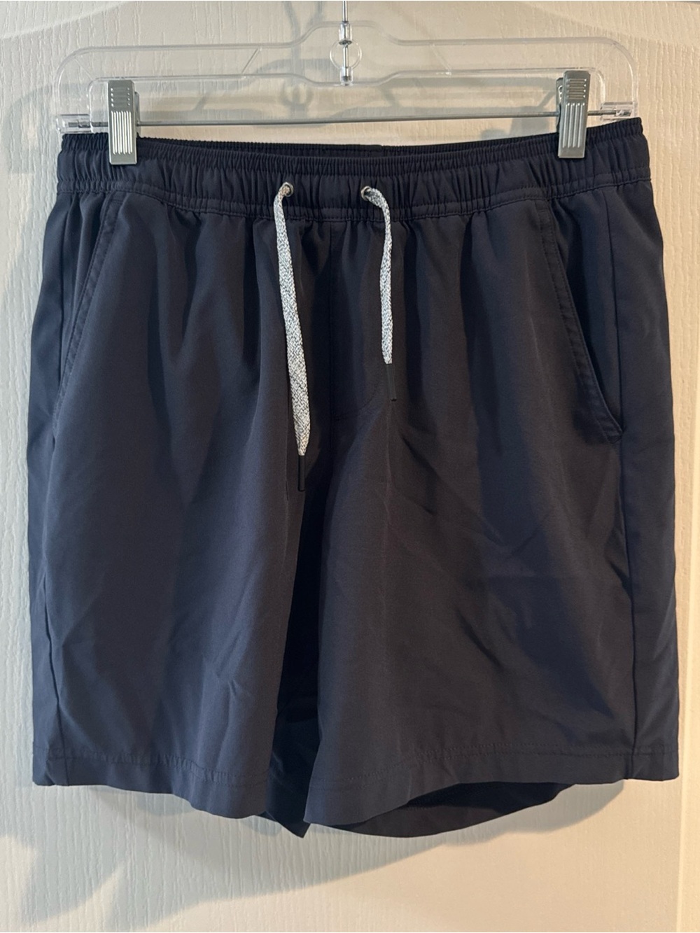 FLX Men's Navy Athletic Shorts with Elastic Waist
